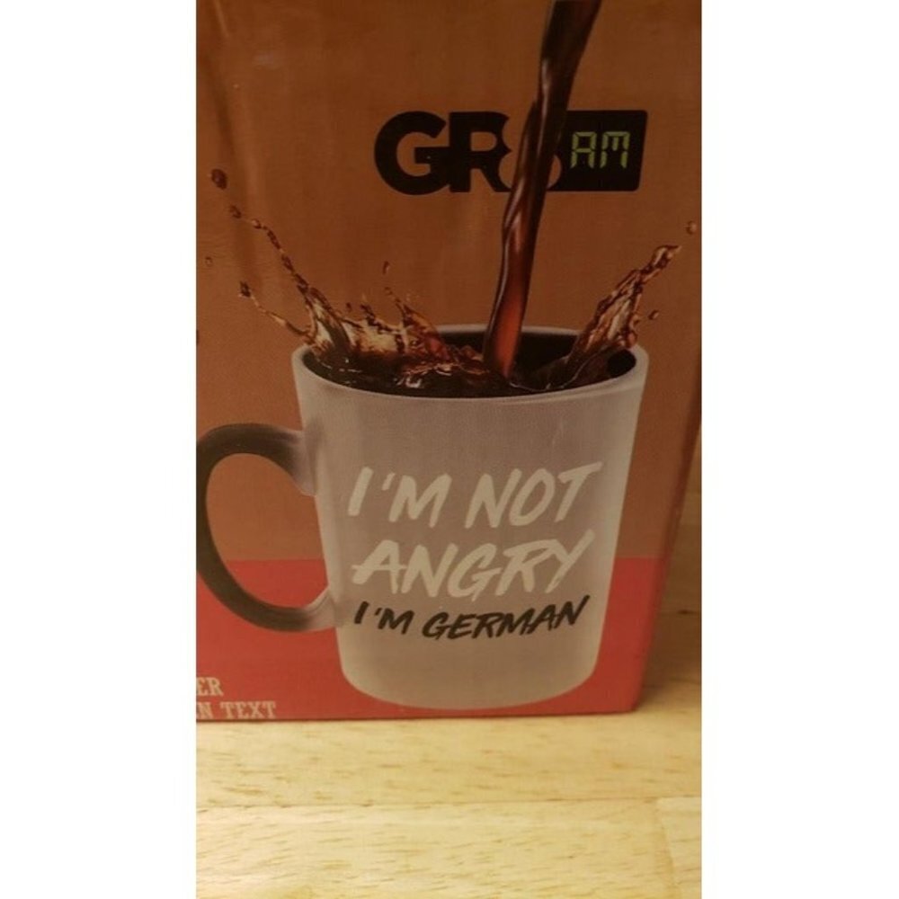 "I'm Not Angry" Heat Sensitive Novelty Mug - NEW